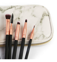Carregar imagem no visualizador da galeria, Bolsa Portátil de Pincéis de Maquiagem moda Marble Case Beauty Brush
